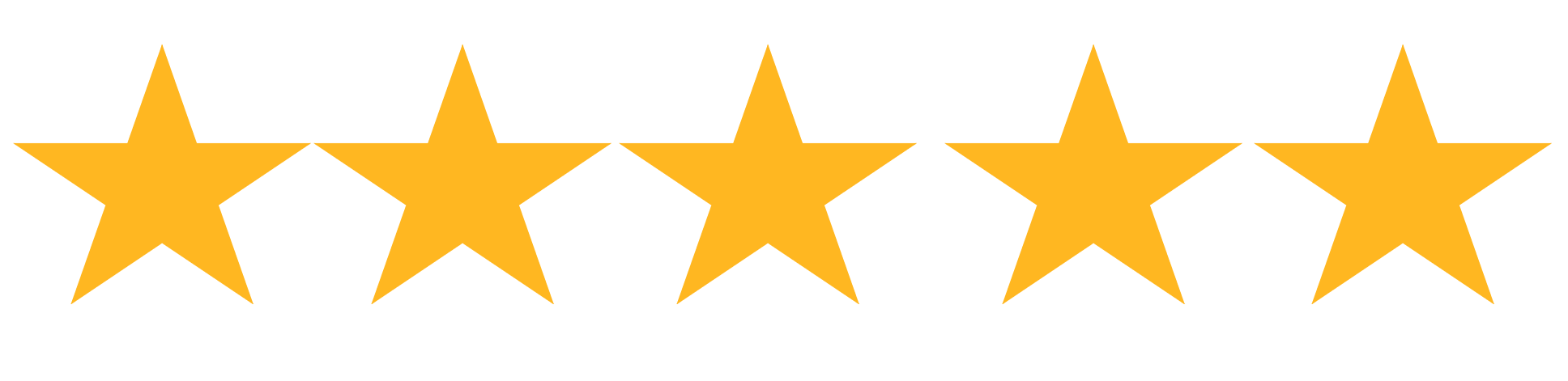 Rated five out of five stars